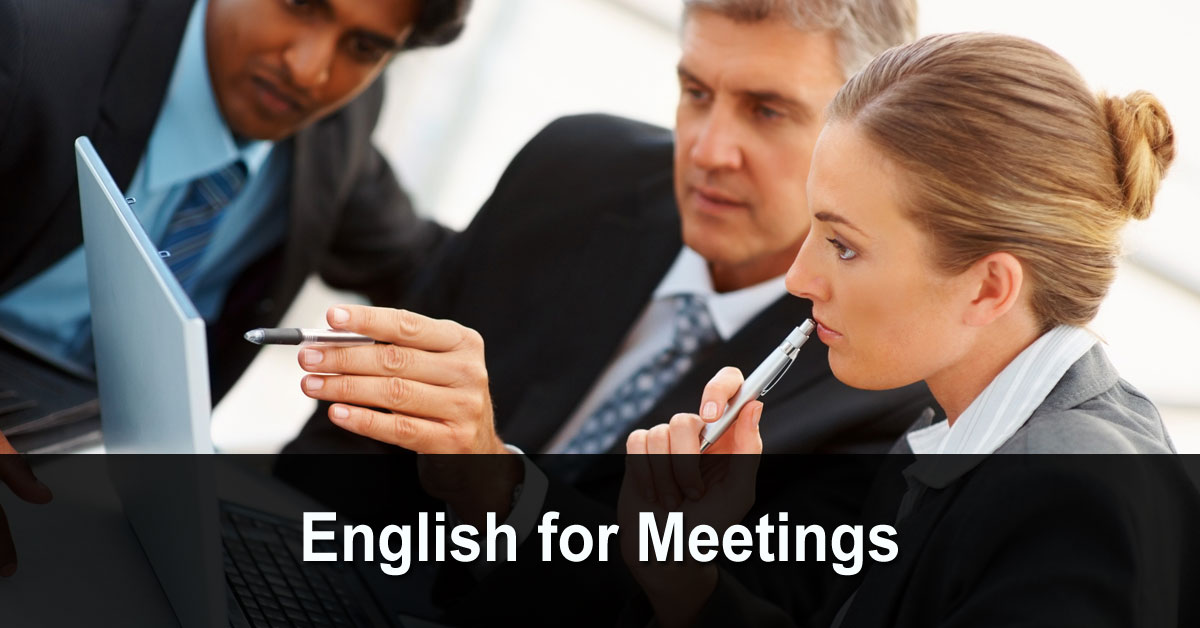 presentation meeting english